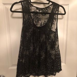 Black Lace Shell — great for a night out!